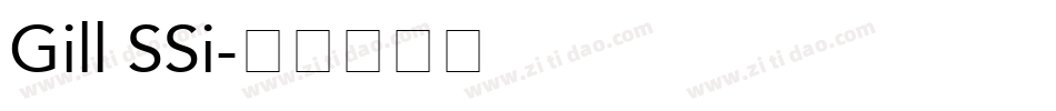 Gill SSi字体转换